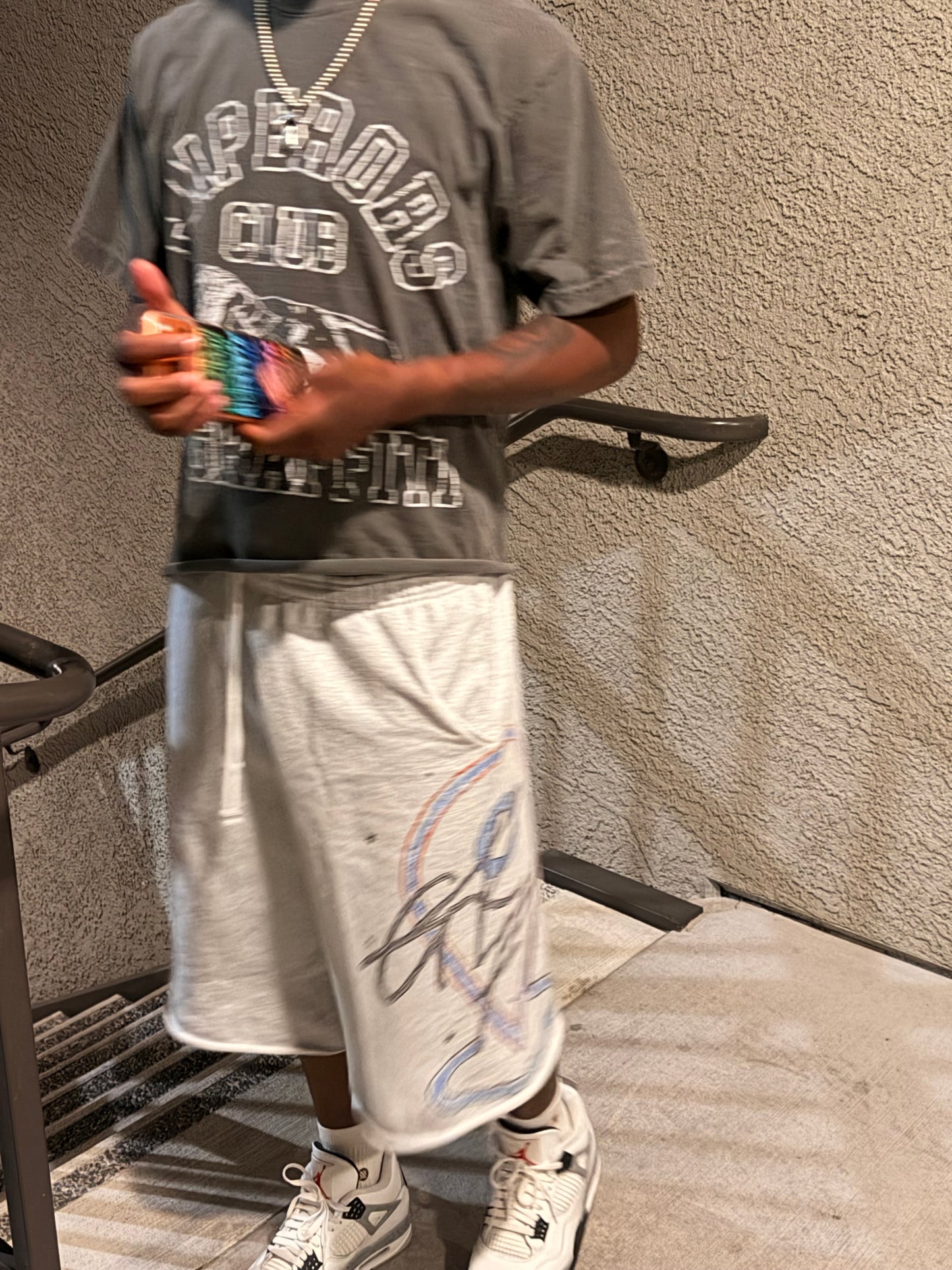 @Grey 3/4 Shorts