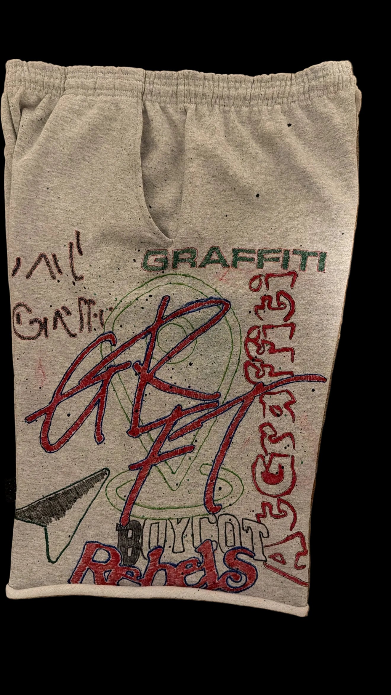 @Grey 3/4 Shorts
